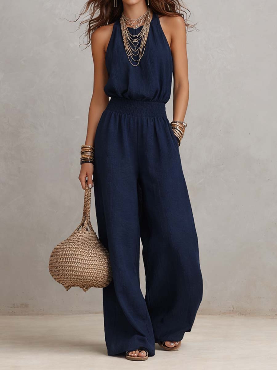 VALERIA™ - HALTER JUMPSUIT