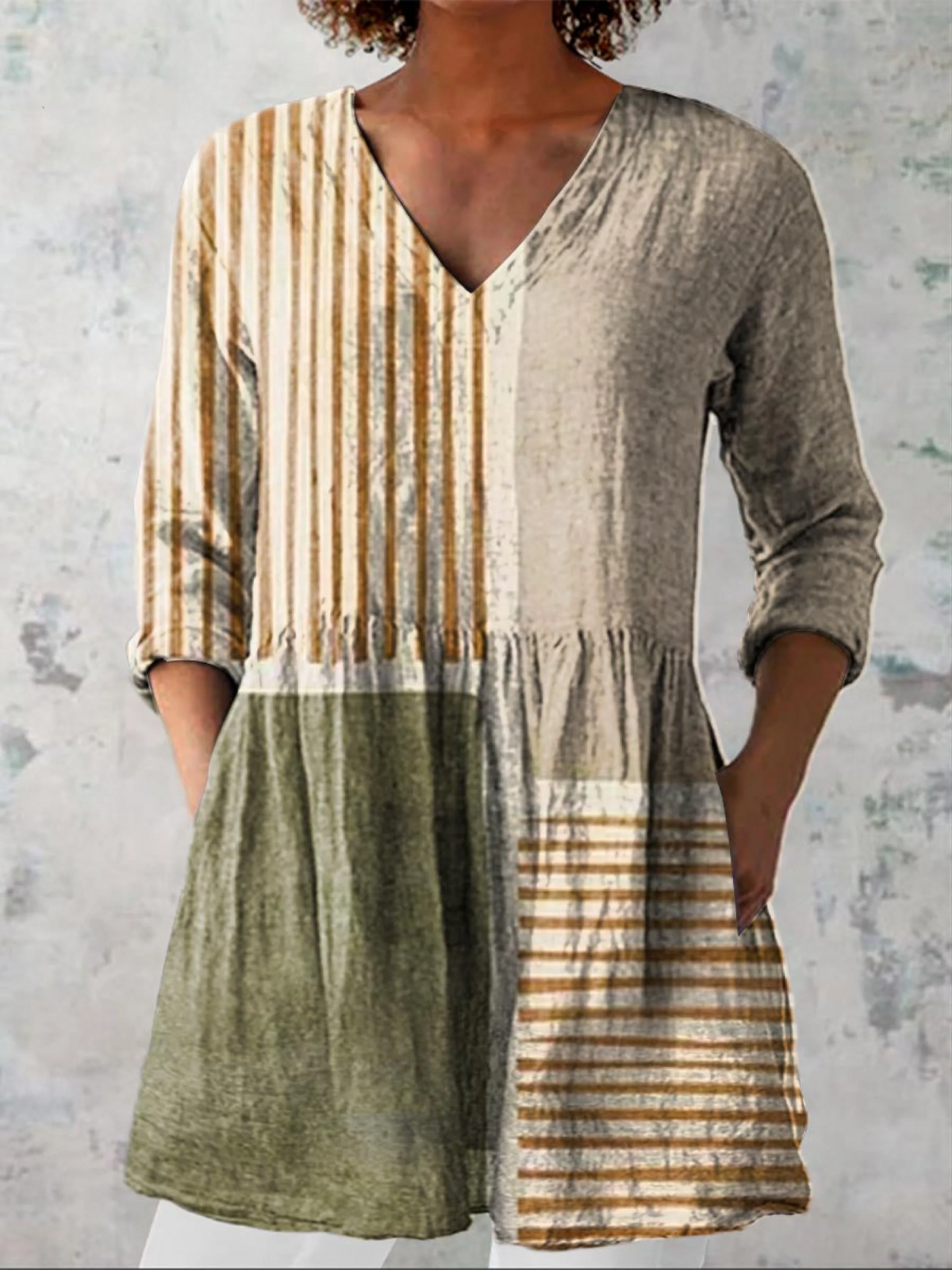 CAMILLE™ - FLOWING V-NECK BLOUSE