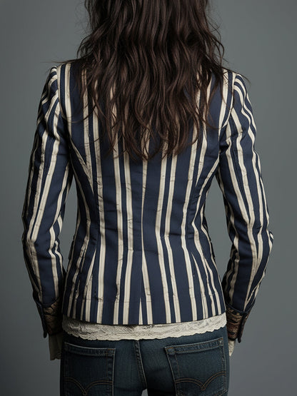 WILLA™ - FLORAL STRIPE BLAZER