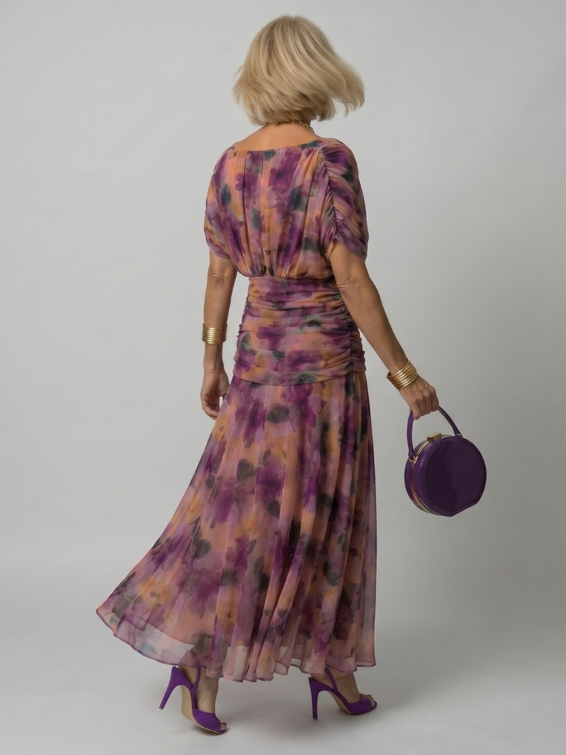 CALEN™ - OFF-SHOULDER FLOW MIDI DRESS