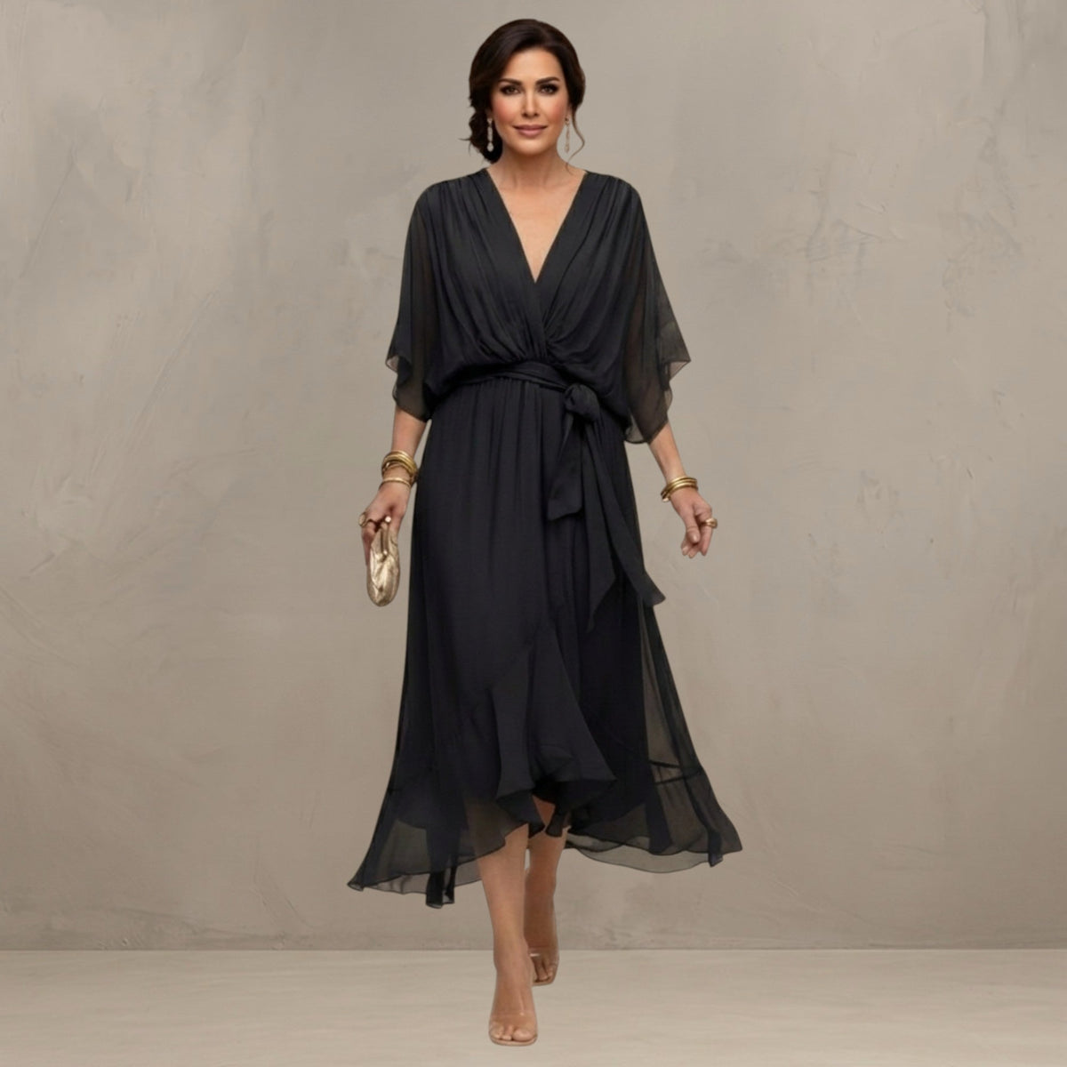 MARTA™ - FLOWING CHIFFON MAXI DRESS