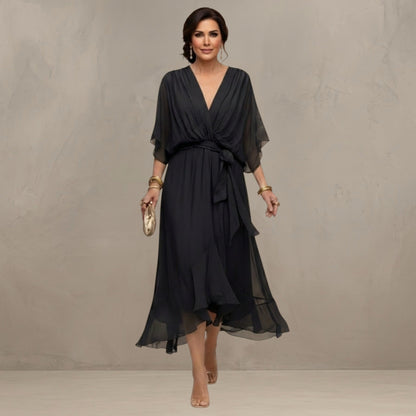 MARTA™ - FLOWING CHIFFON MAXI DRESS