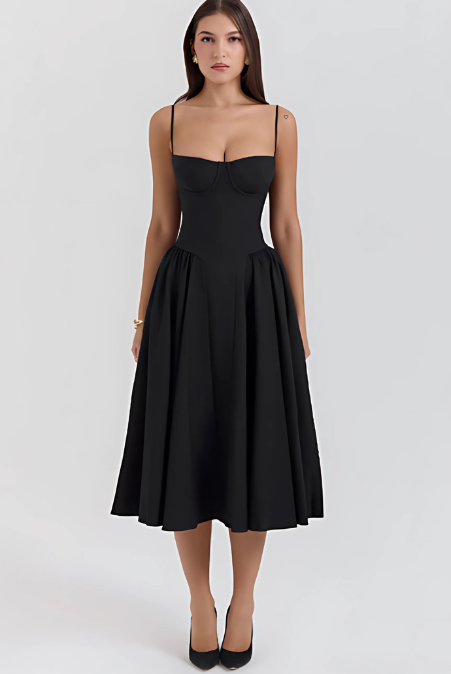 ROMA™ - CORSET-BODICE MAXI DRESS