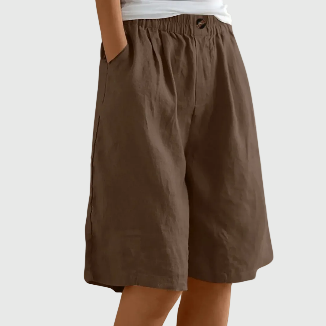DELACROIX™ - WIDE-LEG ELASTIC SHORTS