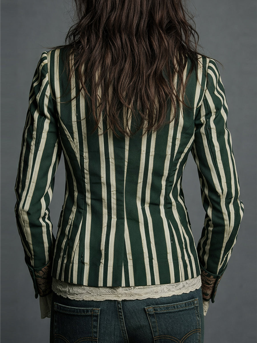 WILLA™ - FLORAL STRIPE BLAZER