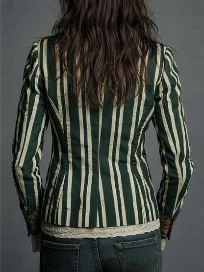 WILLA™ - FLORAL STRIPE BLAZER