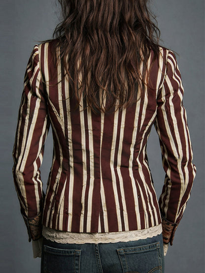 WILLA™ - FLORAL STRIPE BLAZER