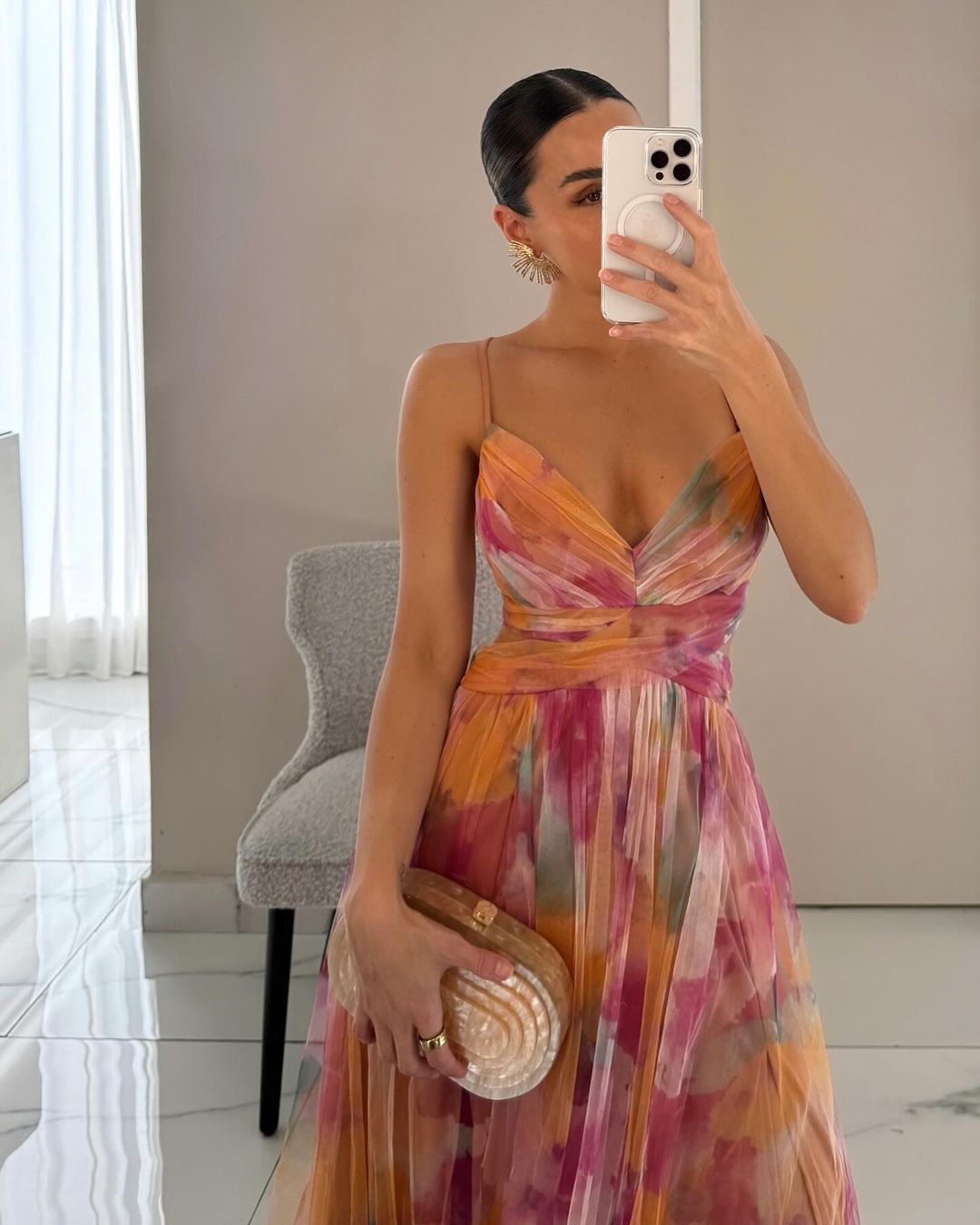 GISELLE™ - FLORAL PRINT MIDI DRESS