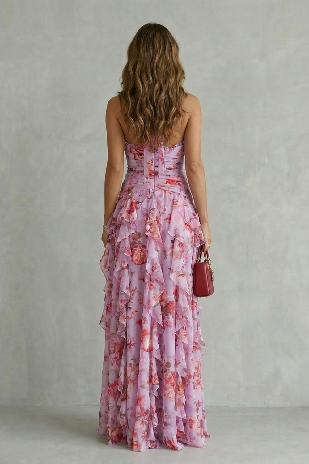 BELLADINA™ - TIERED FLORAL MAXI DRESS
