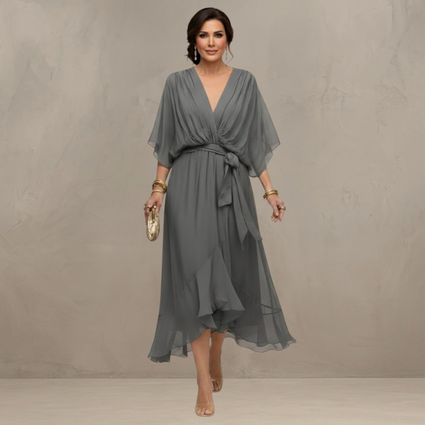 MARTA™ - FLOWING CHIFFON MAXI DRESS