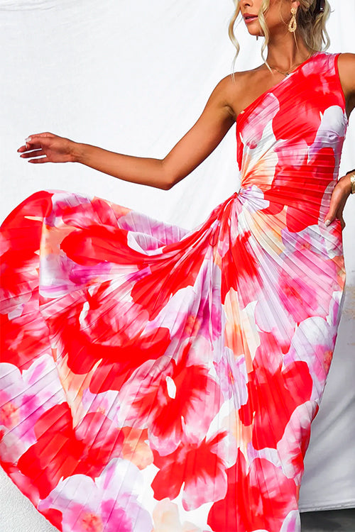 YANIRA™ - PLEATED ONE-SHOULDER DRESS