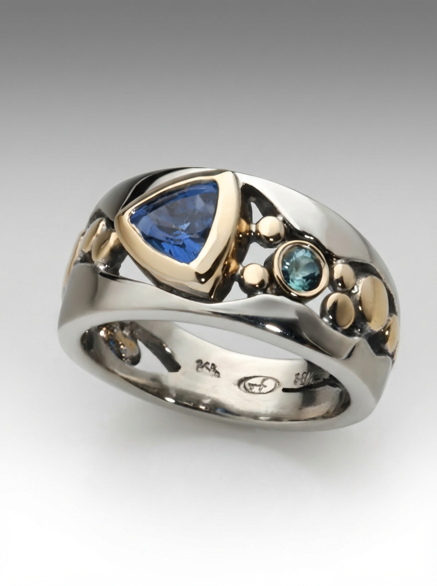 BLUECREST™ - VINTAGE RING WITH BLUE CRYSTAL
