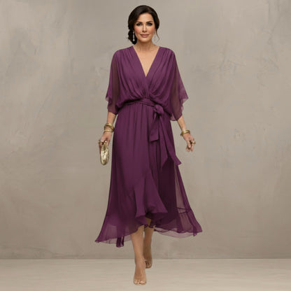 MARTA™ - FLOWING CHIFFON MAXI DRESS