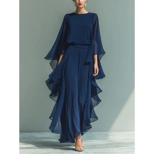Antaradus - Aurora Chiffon Ruffle Co-Ord Set