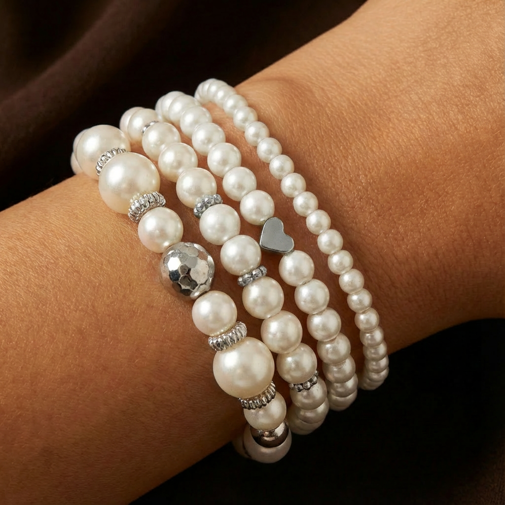 LOVELLE™ - PEARL BRACELET SET