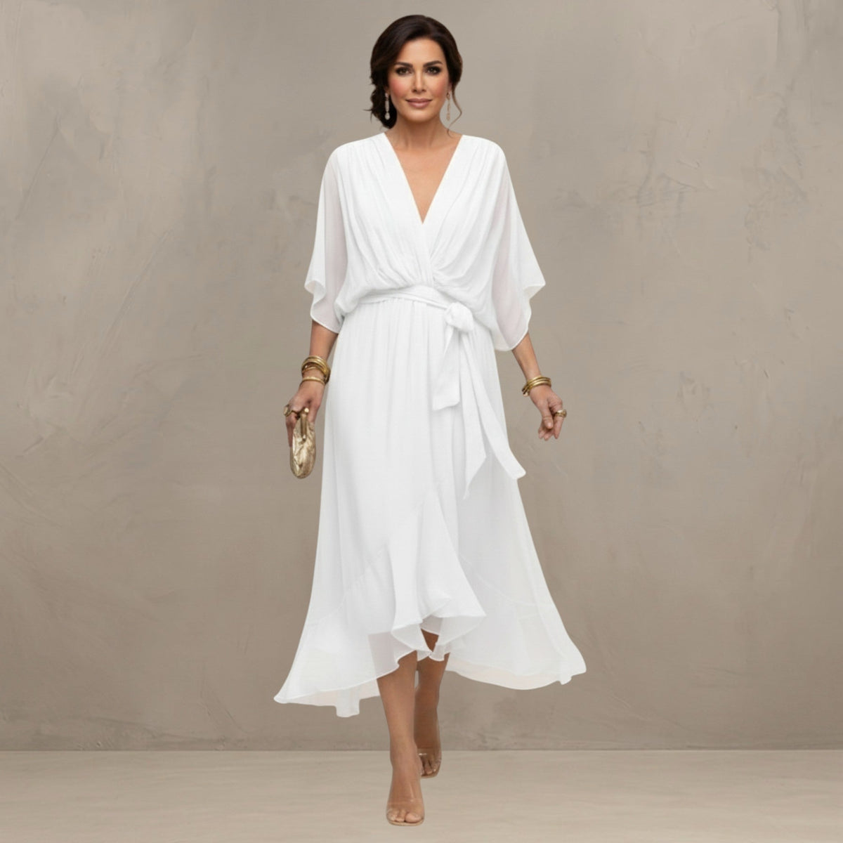 MARTA™ - FLOWING CHIFFON MAXI DRESS