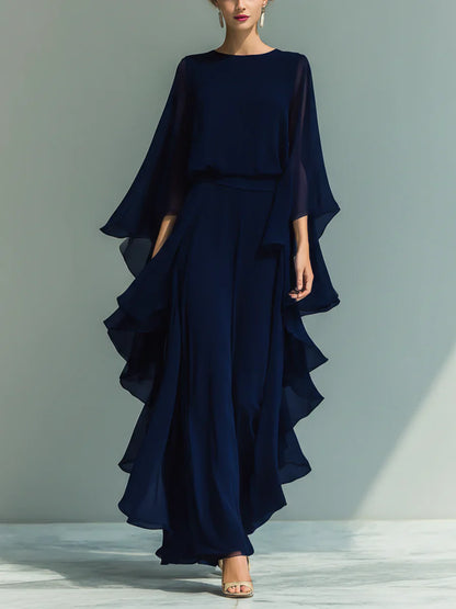 Antaradus - Aurora Chiffon Ruffle Co-Ord Set