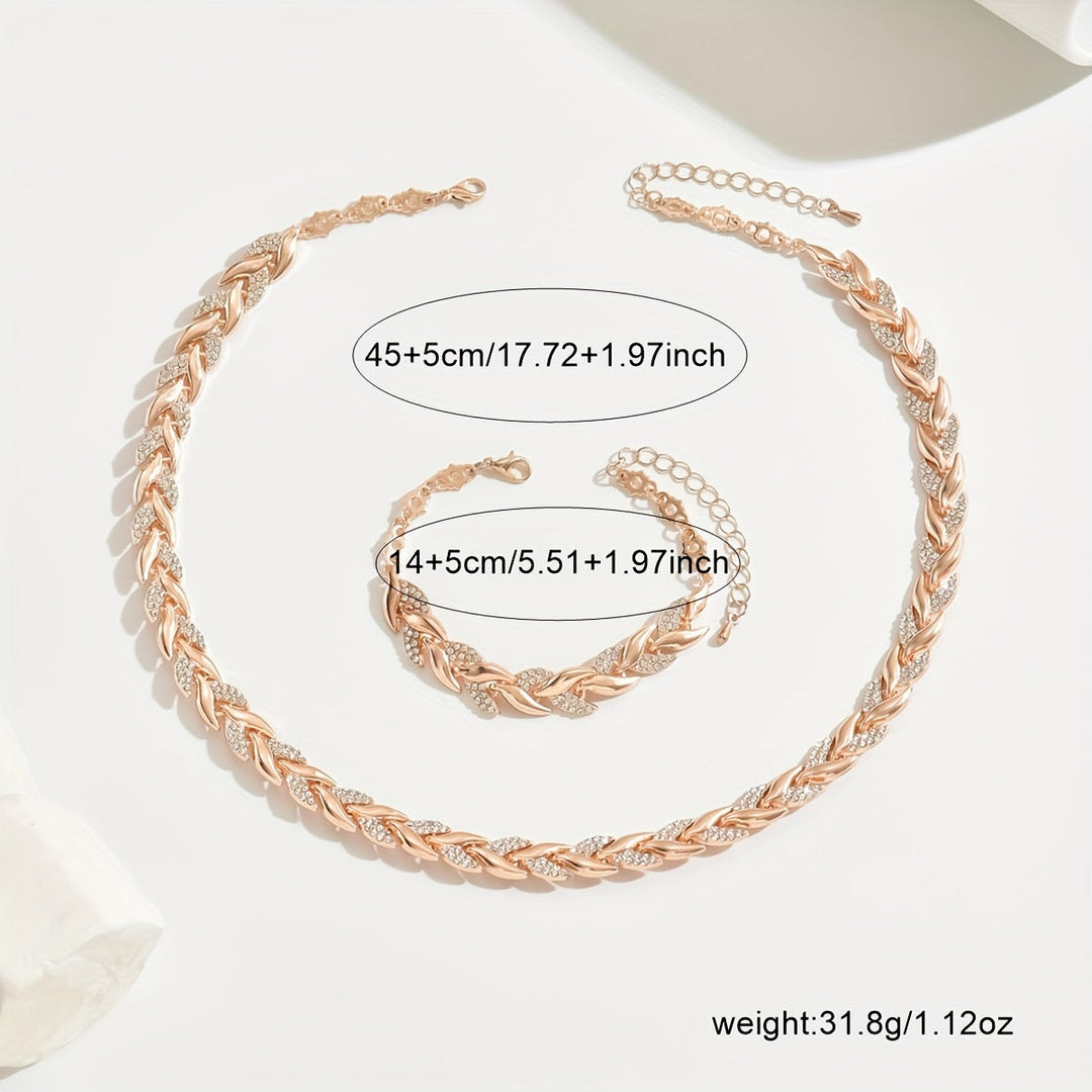 NAIA™ - CRYSTAL FISHTAIL JEWELLERY SET