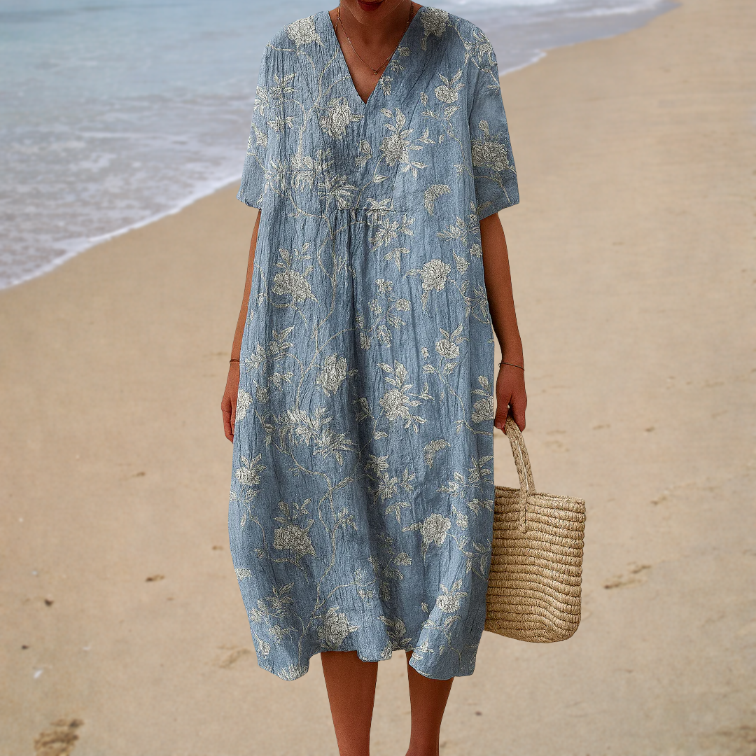MARISELA™ - FLATTERING PRINTED SUMMER DRESS