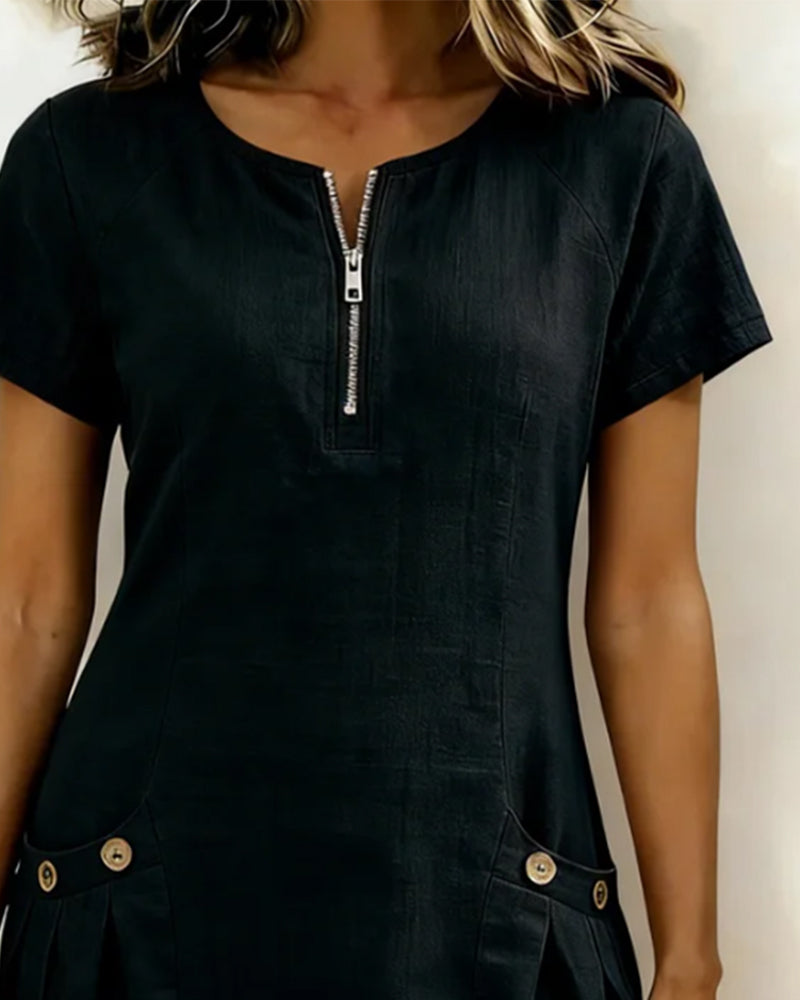 LINA™ - RELAXED A-LINE DRESS