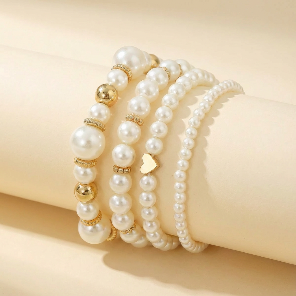 LOVELLE™ - PEARL BRACELET SET