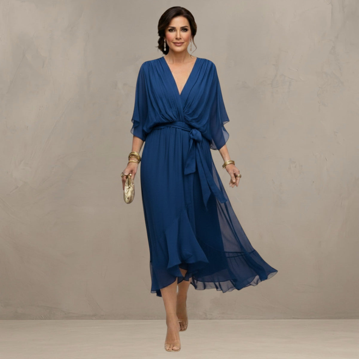 MARTA™ - FLOWING CHIFFON MAXI DRESS
