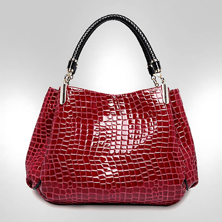 MONTELISSE™ - CROCODILE TEXTURE SHOULDER BAG