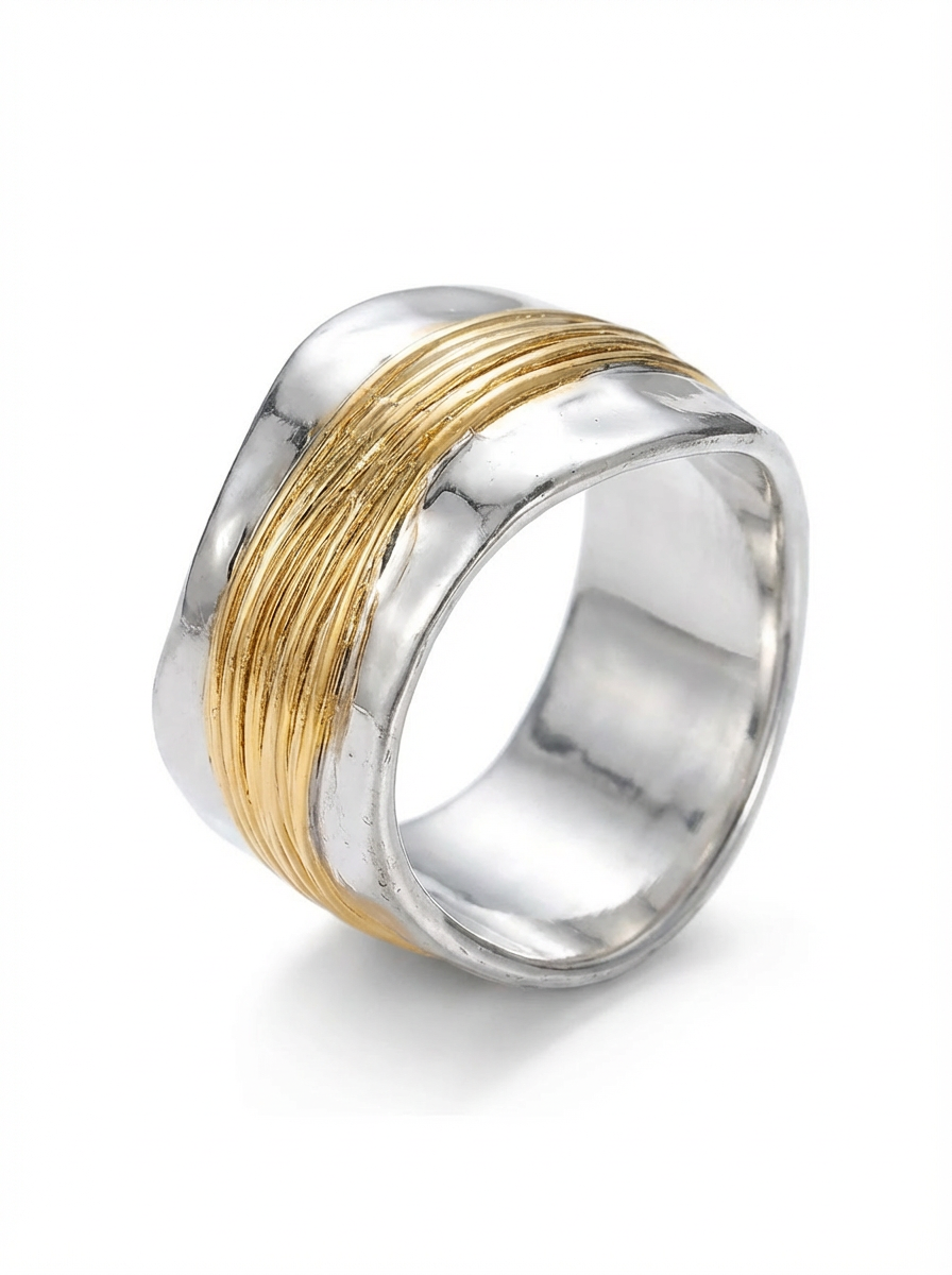 DUOTONE™ - TWO-TONE RING SILVER & GOLD