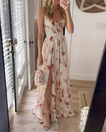SCARLETT™ - FLORAL V-NECK DRESS