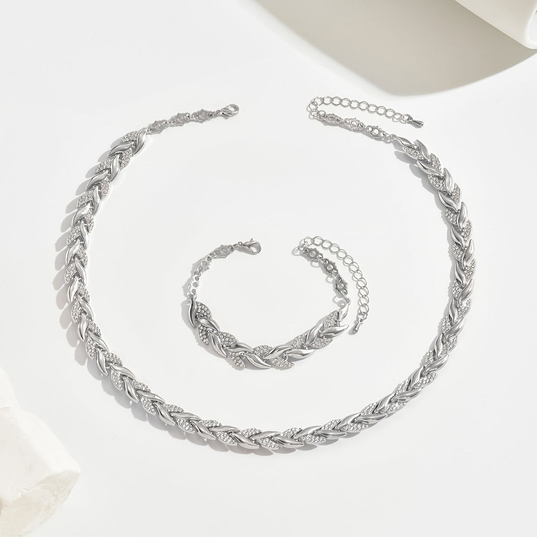 NAIA™ - CRYSTAL FISHTAIL JEWELLERY SET