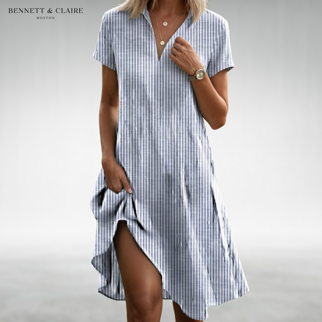 MOIRA™ - LIGHTWEIGHT FLORAL MIDI DRESS