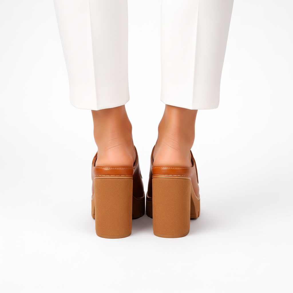 LOUISE™ - PLATFORM BLOCK HEEL MULE