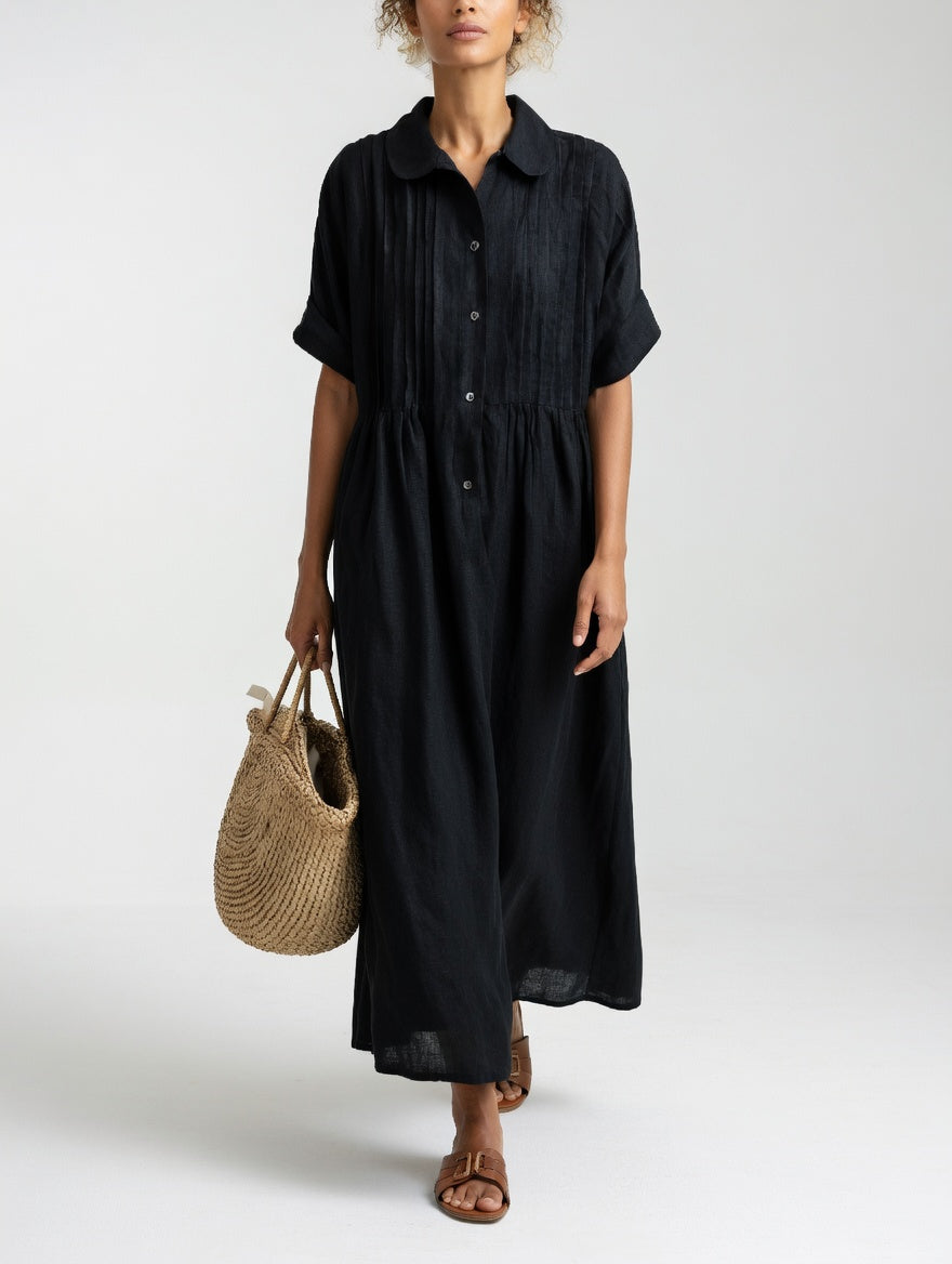 LYSANDRA™ - FLOWING SUMMER SHIRT DRESS