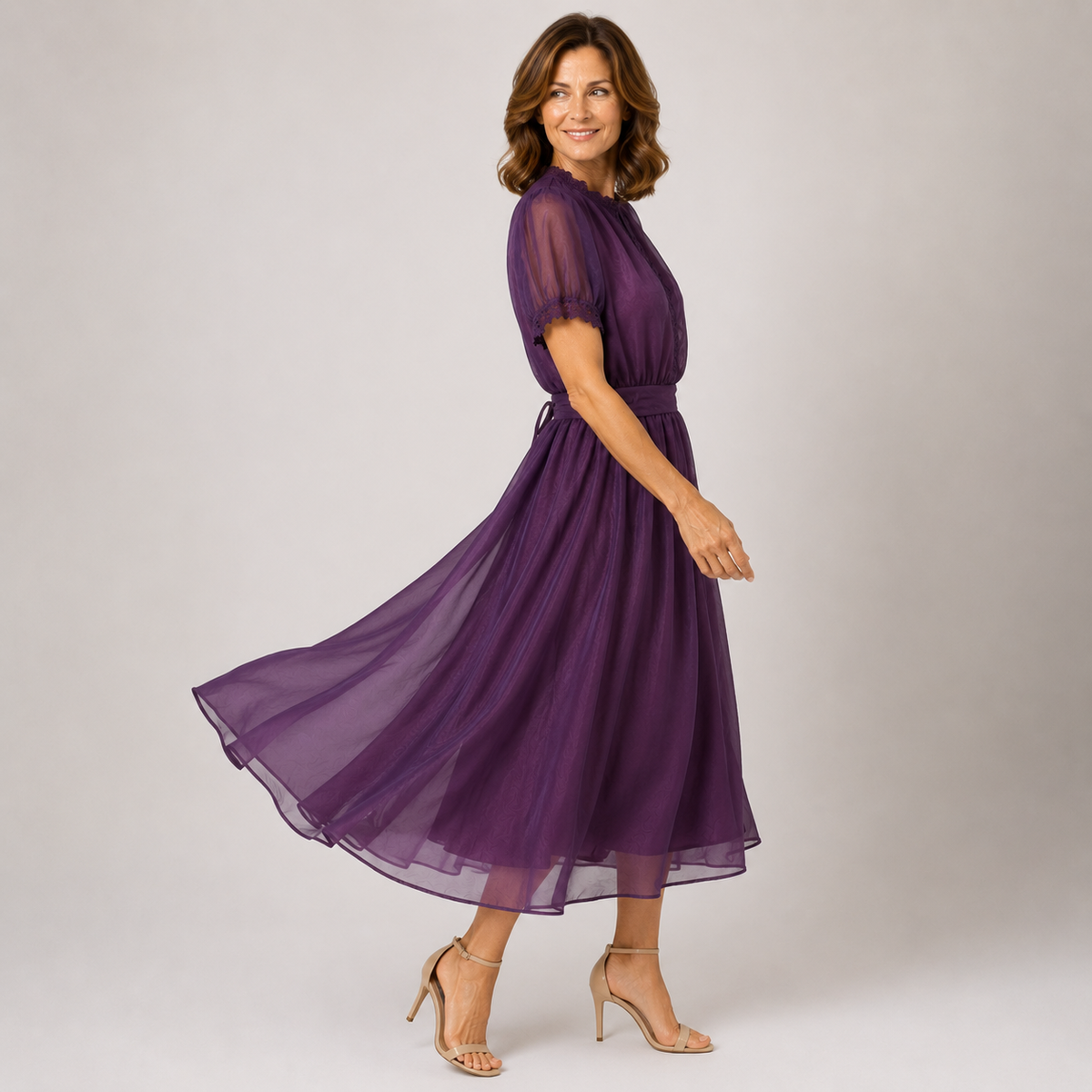 FLAVIA™ - LACE-TRIM TEARDROP MAXI DRESS