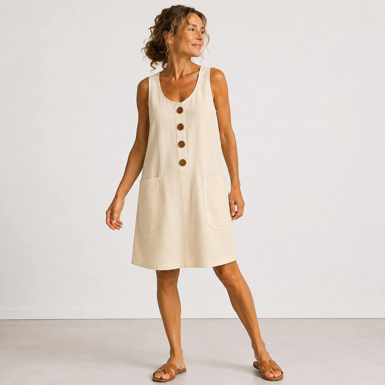 MAUD™ - FLOWING U-NECK DRESS