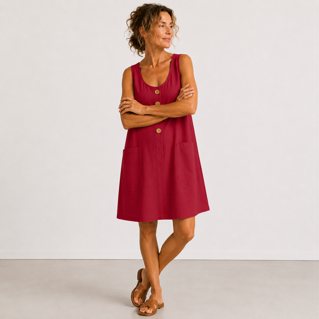 MAUD™ - FLOWING U-NECK DRESS