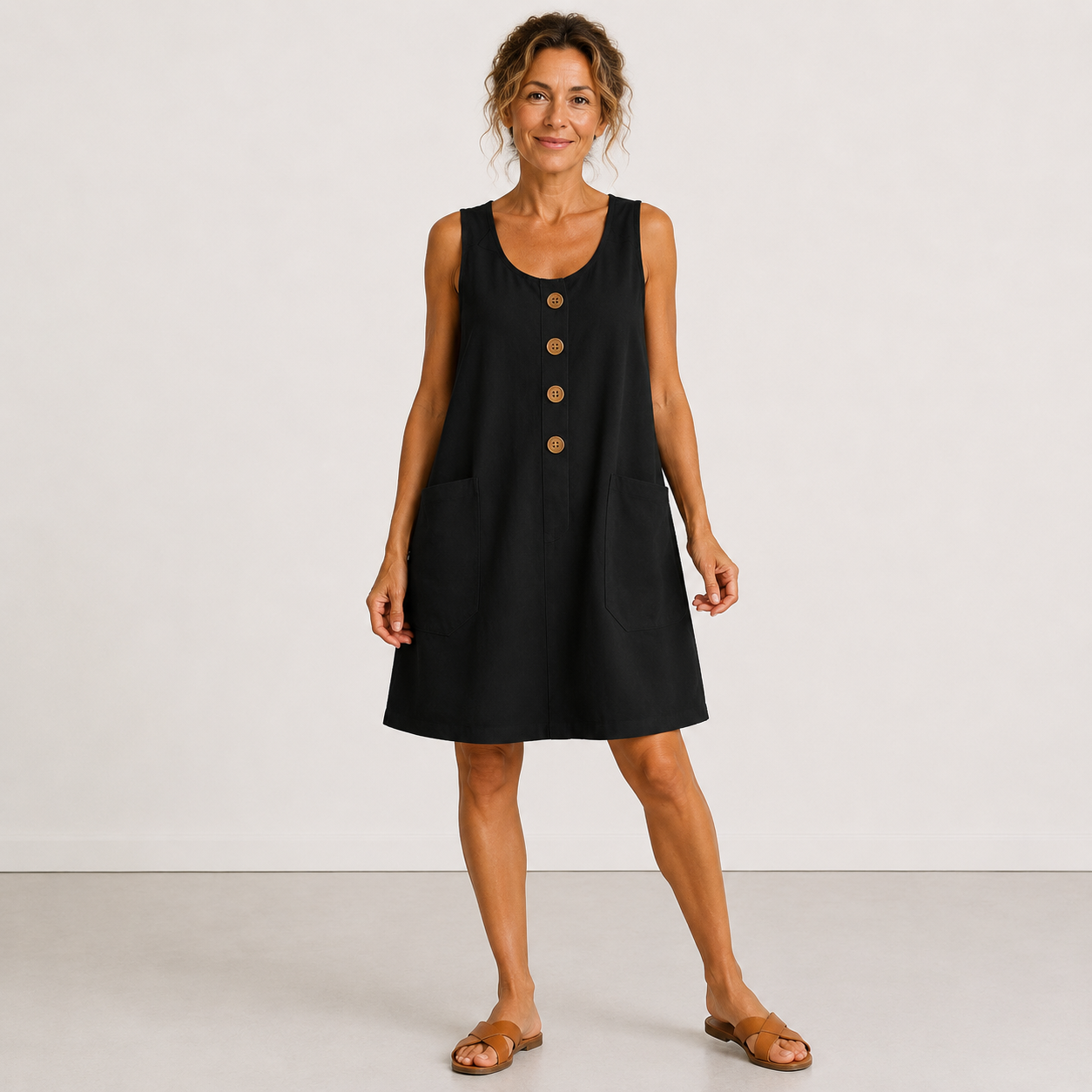 MAUD™ - FLOWING U-NECK DRESS