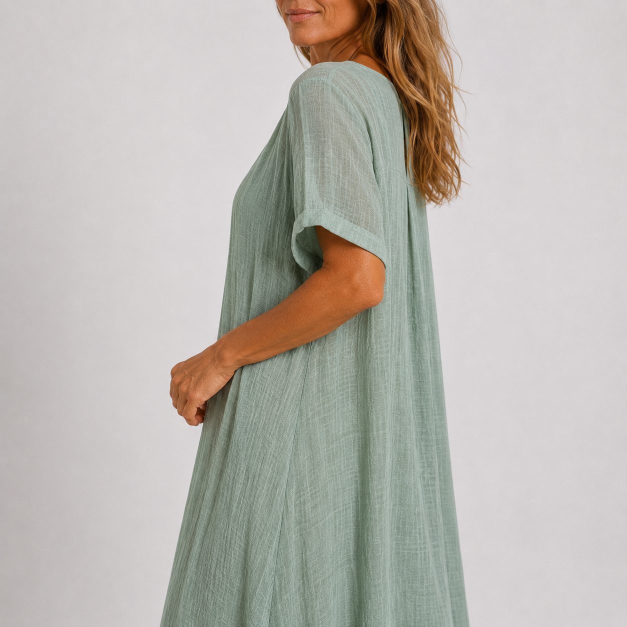 VIOLETTE™ - FLOWING V-NECK MAXI DRESS