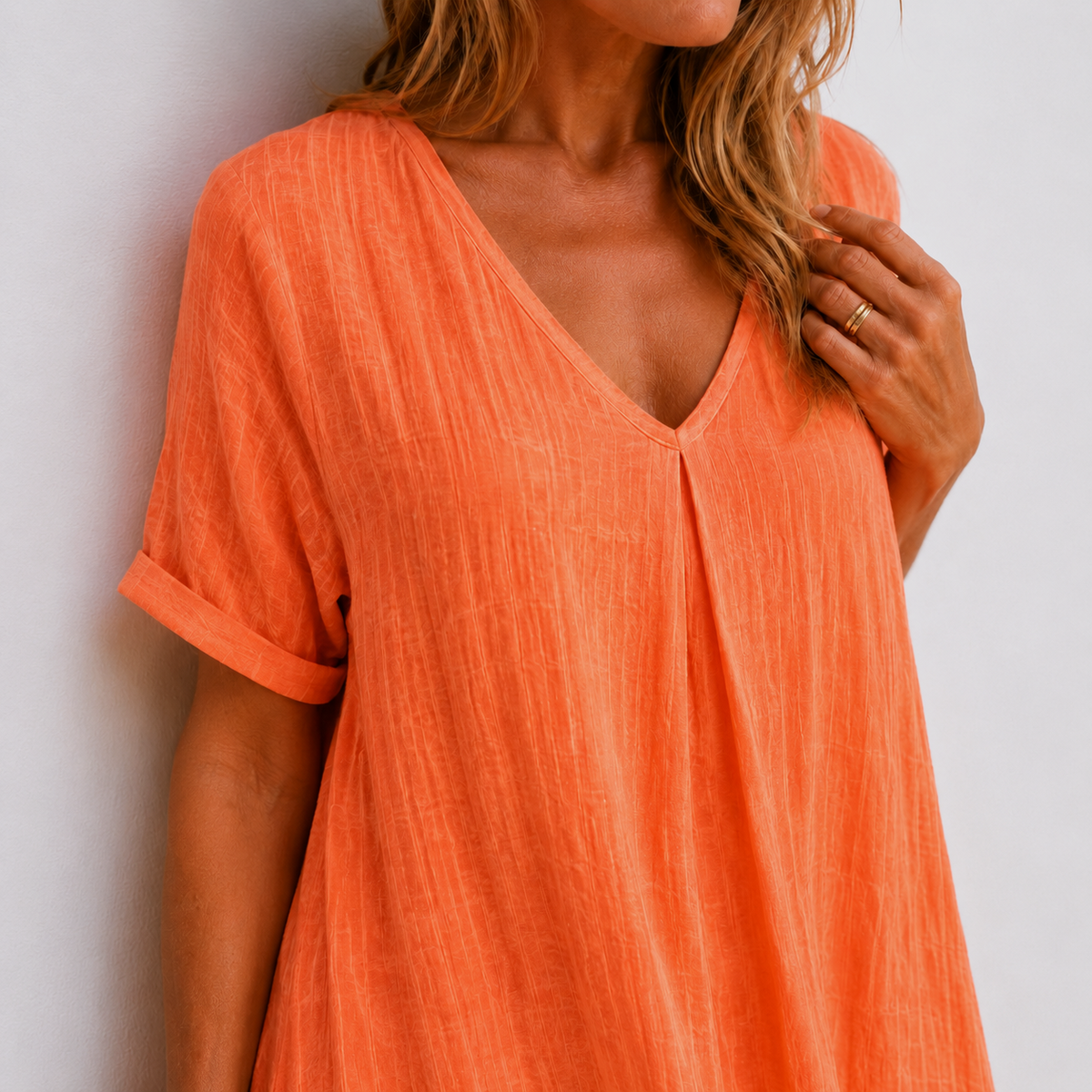 VIOLETTE™ - FLOWING V-NECK MAXI DRESS