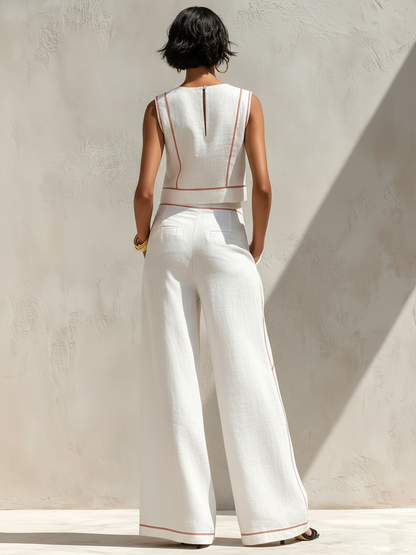 ROSALIE™ - CONTRAST STITCH TWO-PIECE SET