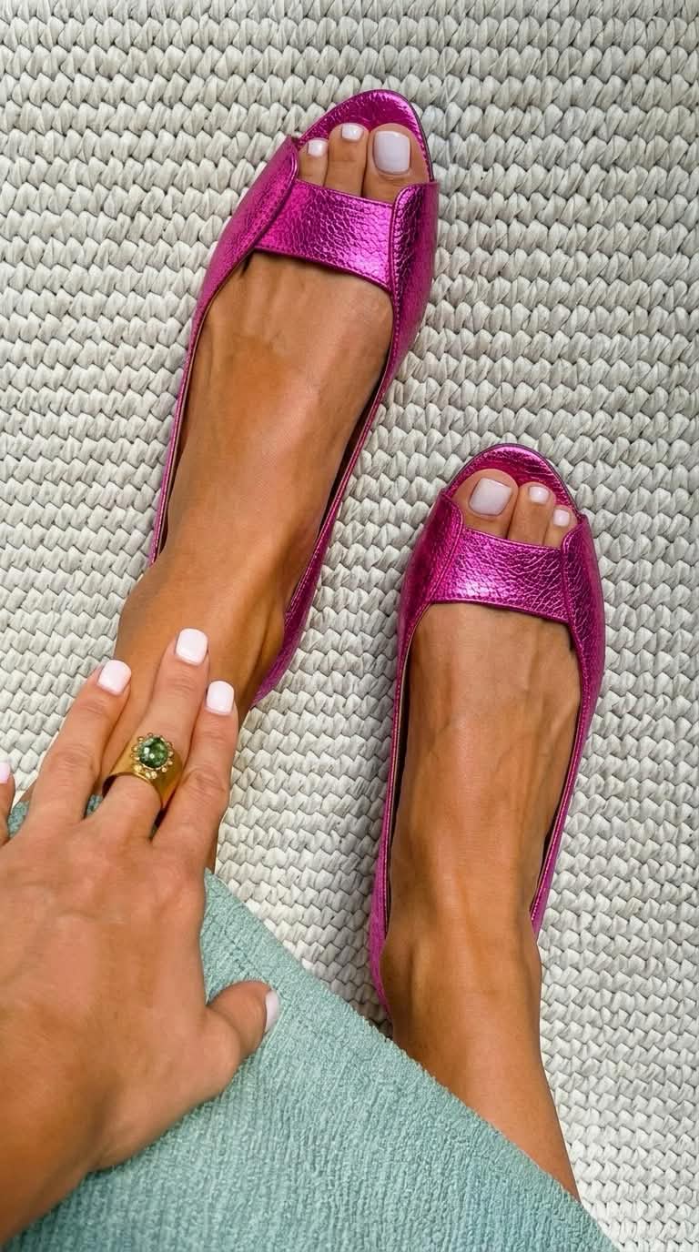 ADELINA™ - GOLDEN COMFORT FLAT SANDALS