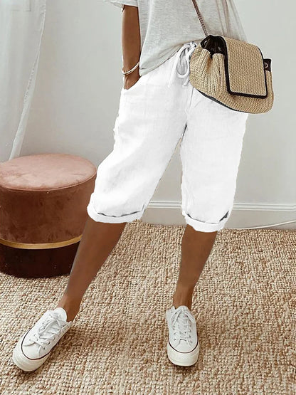 Antaradus - Laluna Cotton Linen Shorts