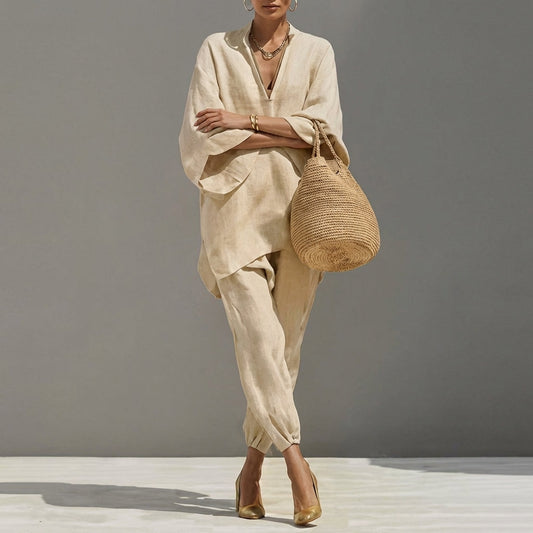 MARINA™ - V-NECK TWO-PIECE SET