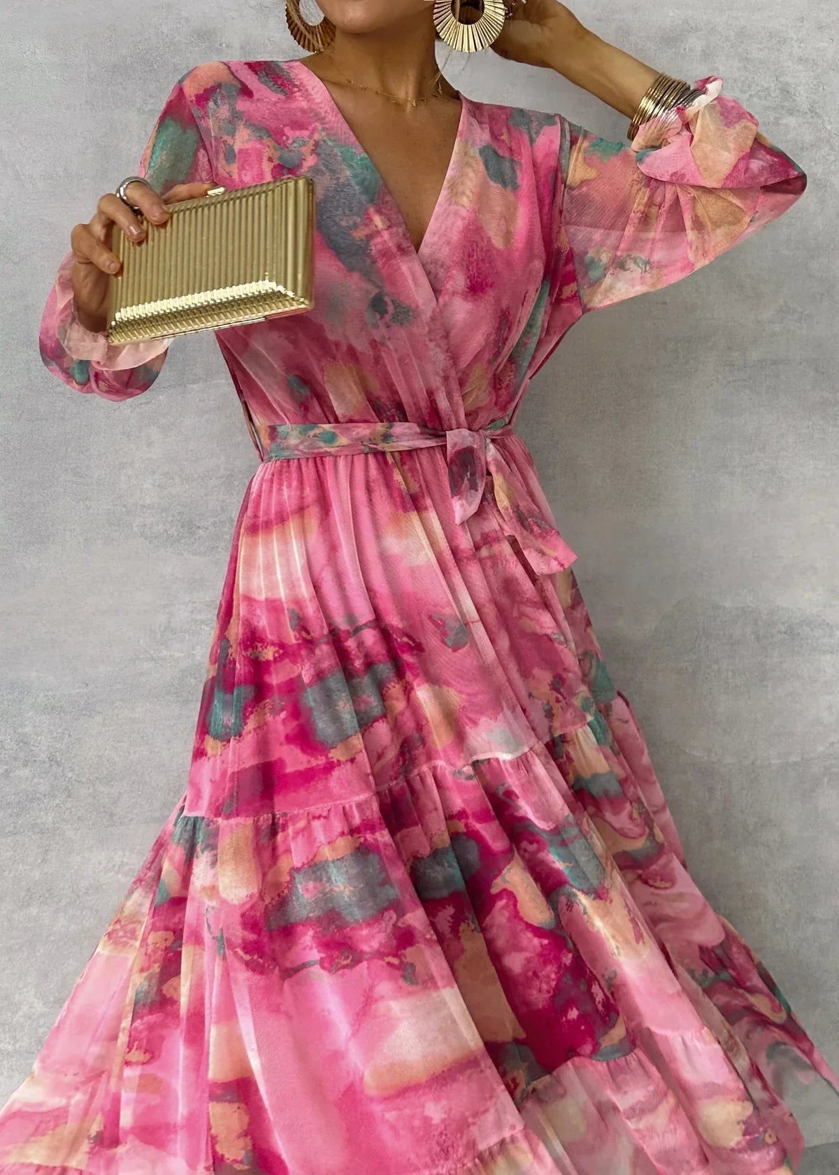 HAZEL™ - FLORAL WRAP DRESS