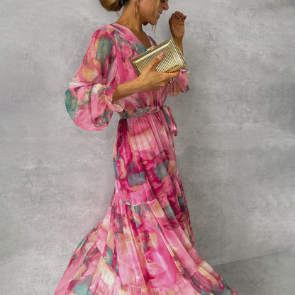 HAZEL™ - FLORAL WRAP DRESS