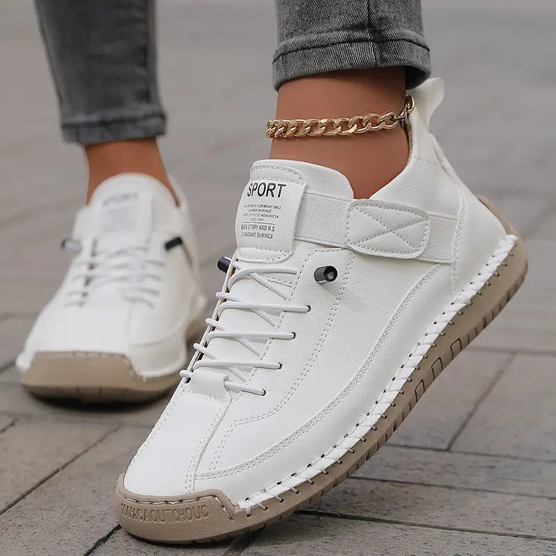 Antaradus Women's Sport Tab Lace-Up Casual Sneaker