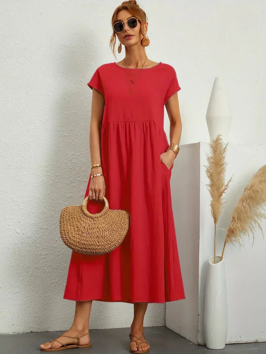 Antaradus - Gabrielle Flowing Midi Dress