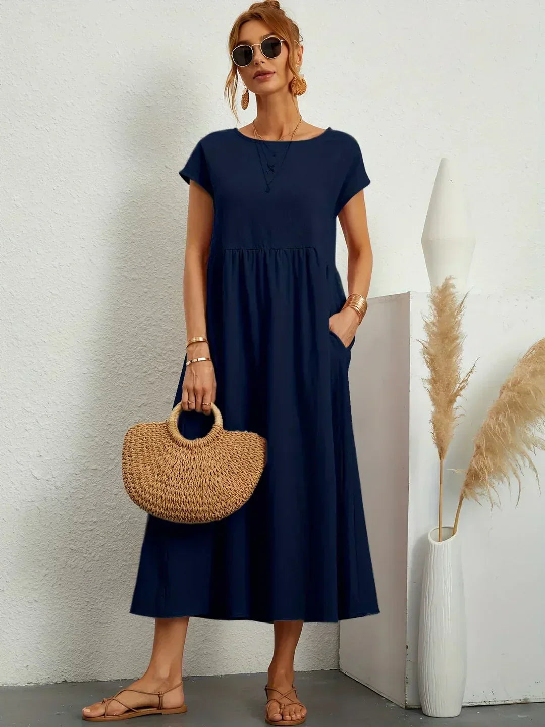GENEVRE™ - FLOWING MIDI DRESS