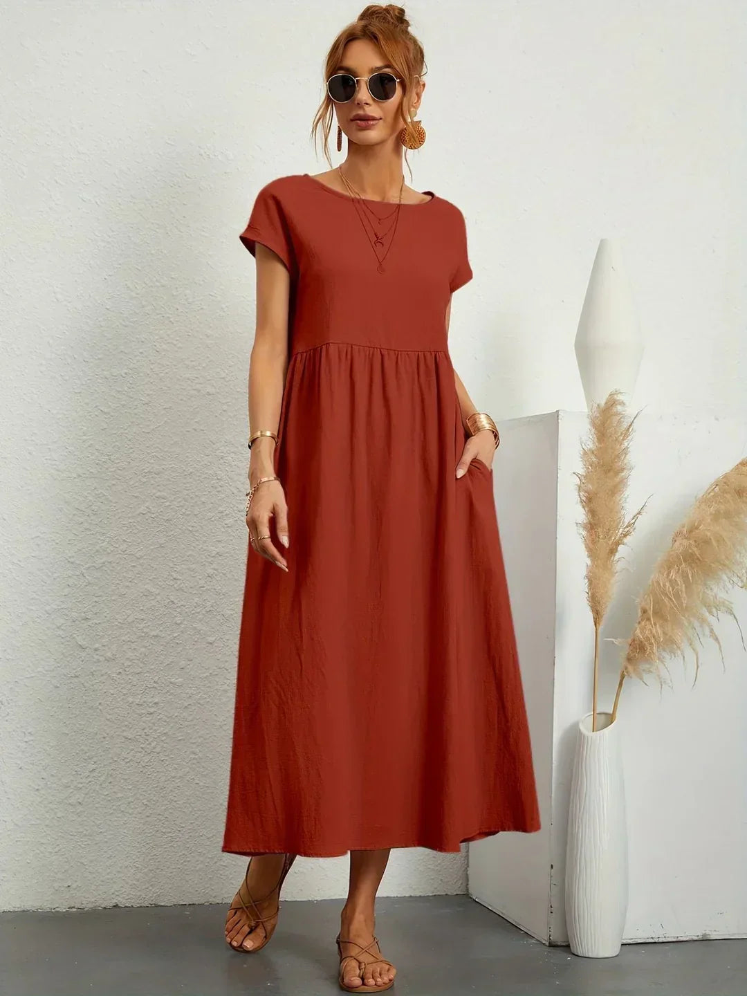 GABRIELLE™ - FLOWING MIDI DRESS