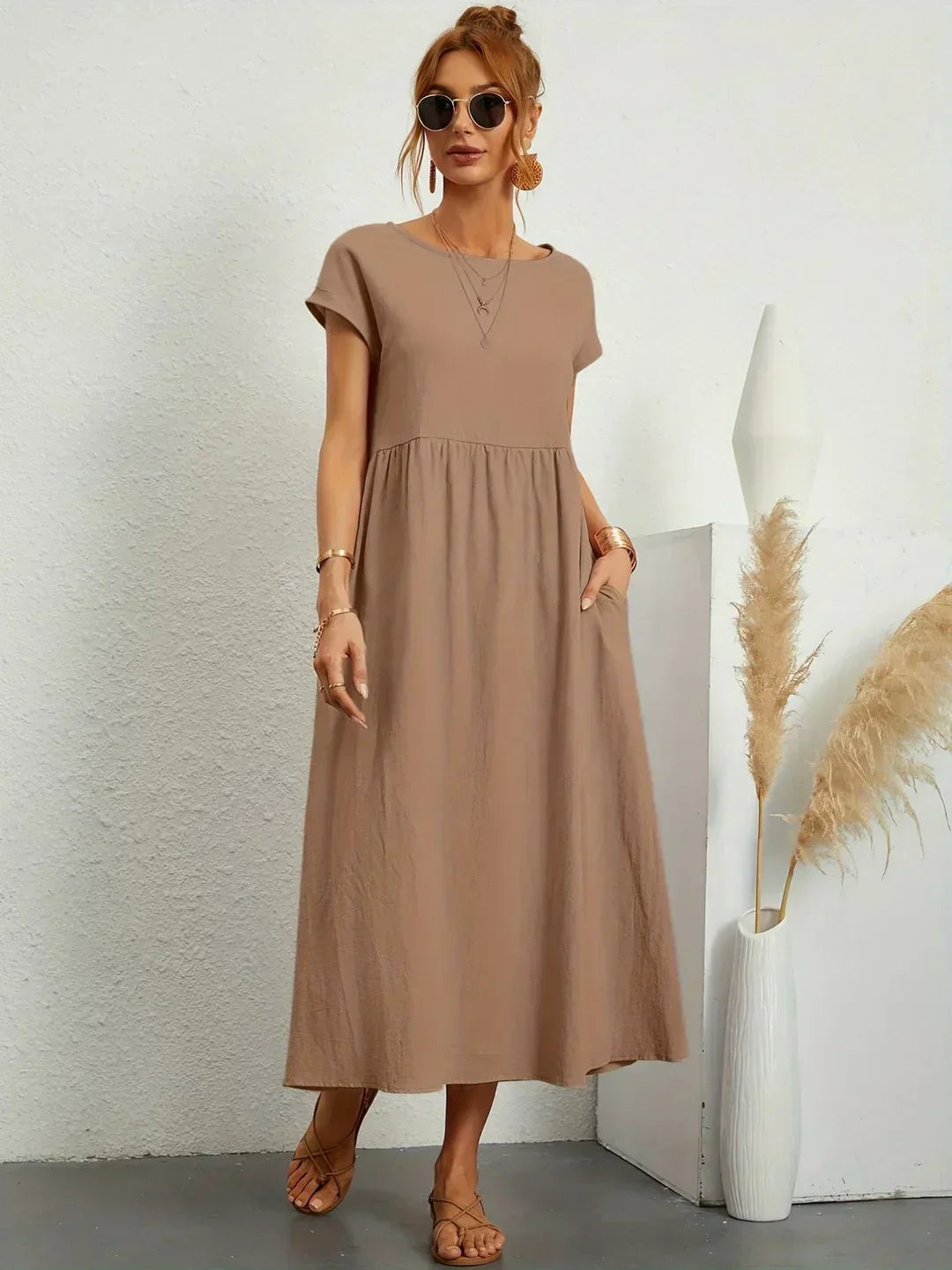Antaradus - Gabrielle Flowing Midi Dress
